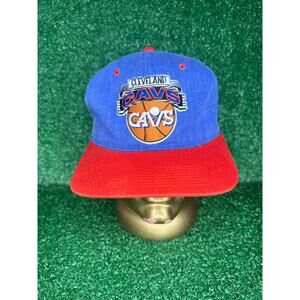 Vintage STARTER Cleveland Cavaliers CAVS Snapback Hat One Size Blue RARE